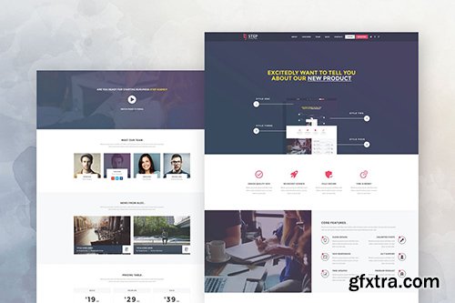 Step - Startup Landing Page Template