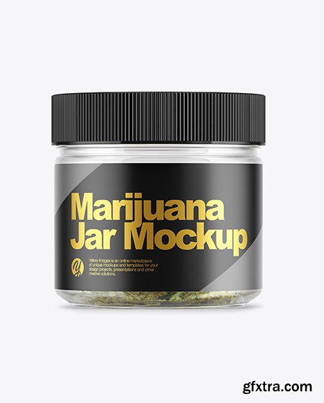 Medicinal Marijuana Jar Mockup 49933