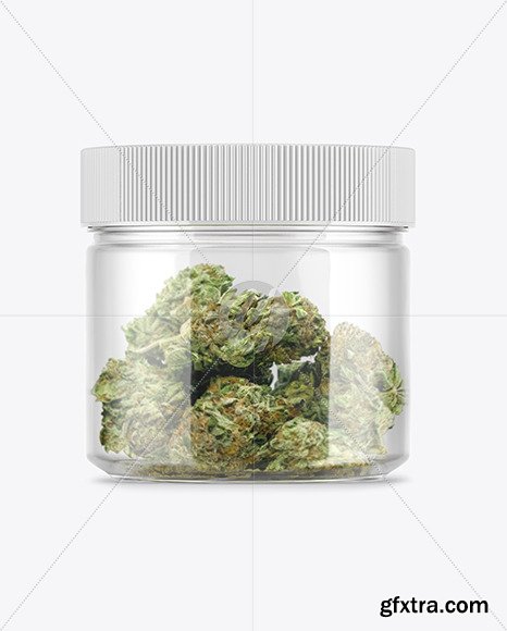 Medicinal Marijuana Jar Mockup 49933
