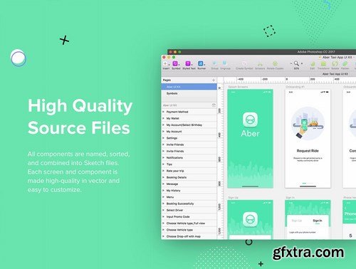 ABER - Taxi Booking App UI Kit for FIGMA