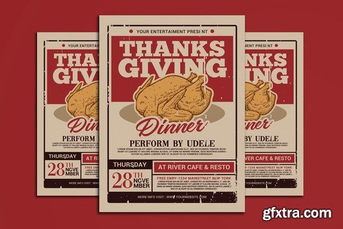 Thanksgiving Dinner Flyer