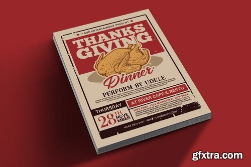Thanksgiving Dinner Flyer