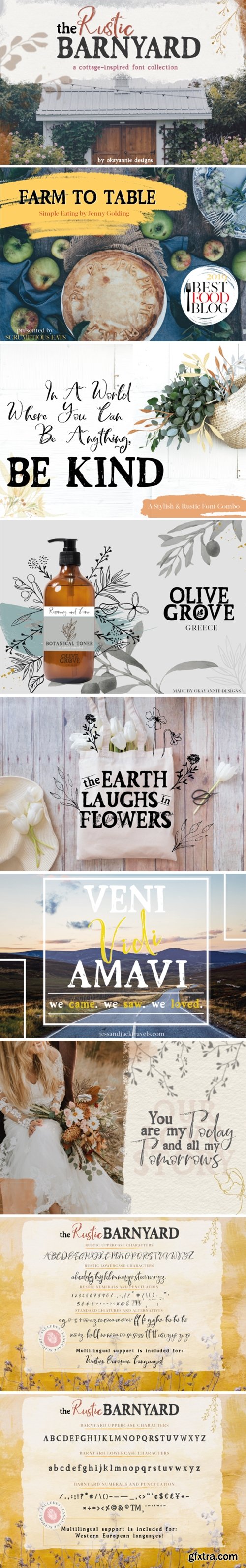 Rustic Barnyard Font Rustic Barnyard Font