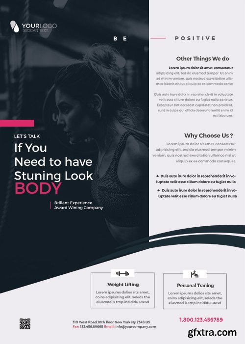 Gym Fit - Premium flyer psd template