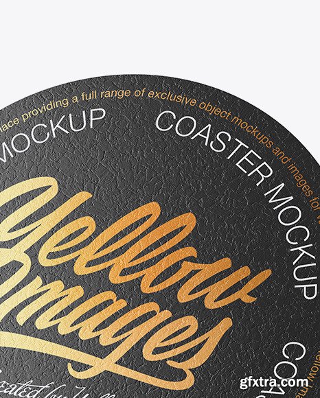 Cork Beverage Coaster Mockup 50212