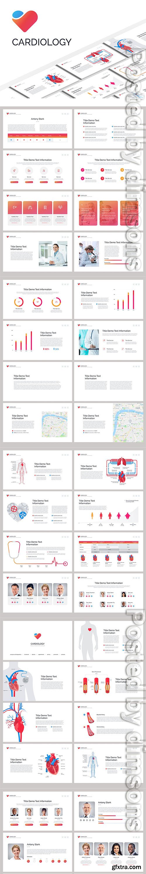 Cardiology PowerPoint, Keynote and Google Slides Templates