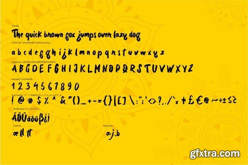 Bedmifo Characteristics Script Font