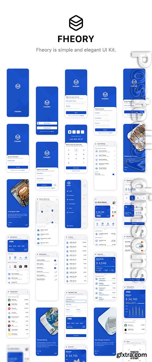 Fheory Financial iOS UI Kit Fheory Financial iOS UI Kit