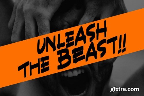 SHRED! - Aggressive Brush Font