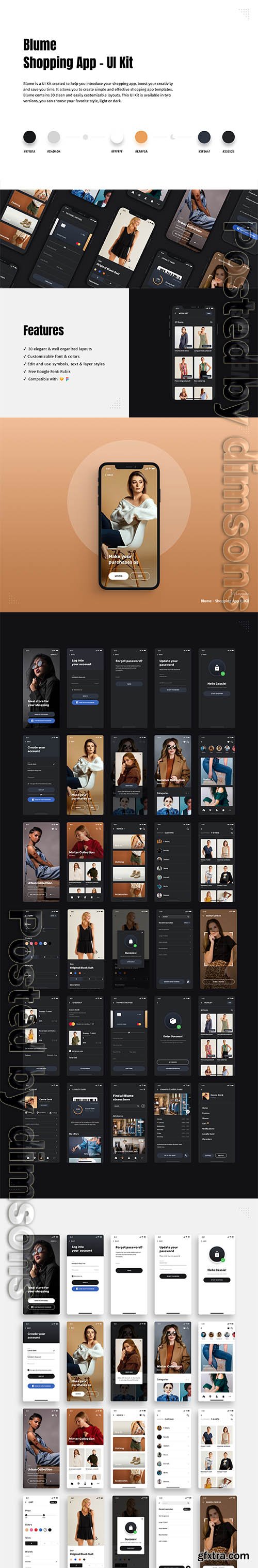 Blume - Shopping App UI Kit Blume - Shopping App UI Kit