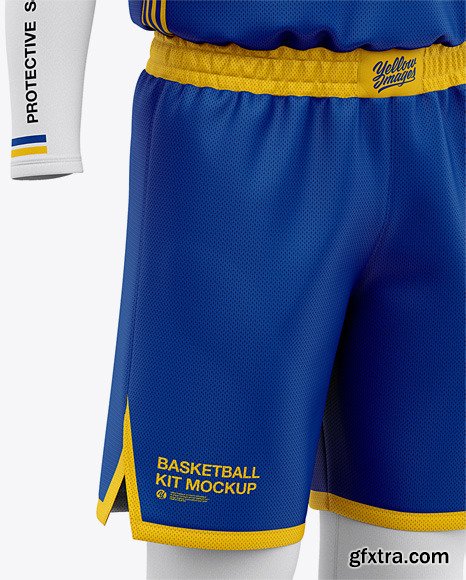 Men’s Basketball Kit Mockup - Front Half Side 50251