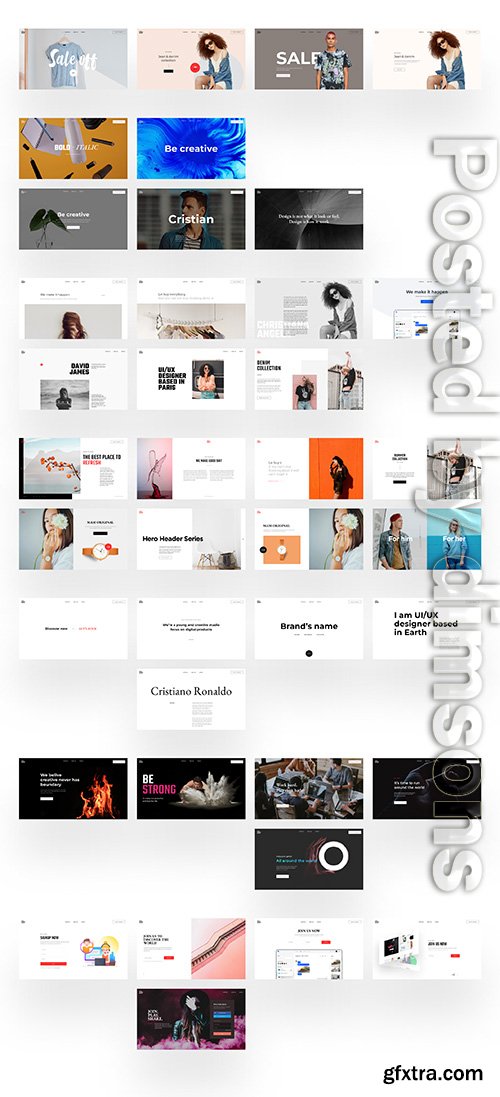 40 Hero Headers for your website