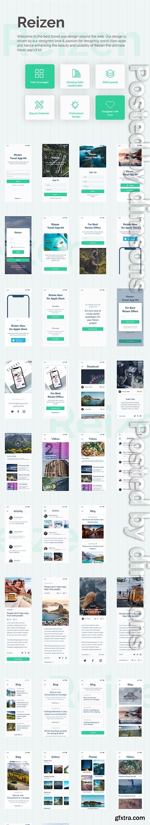 Reizen - Travel UI Kit