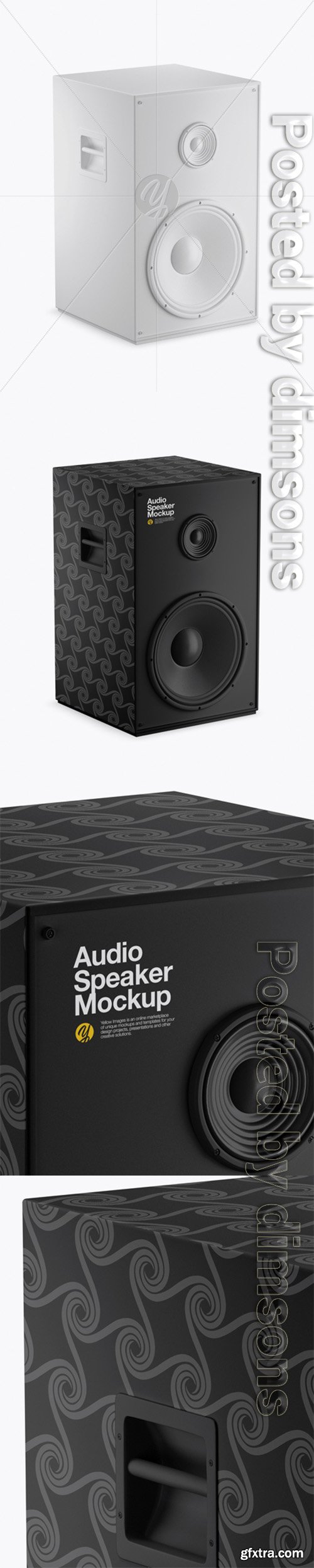 Matte Audio Speaker Mockup 28864 Matte Audio Speaker Mockup 28864