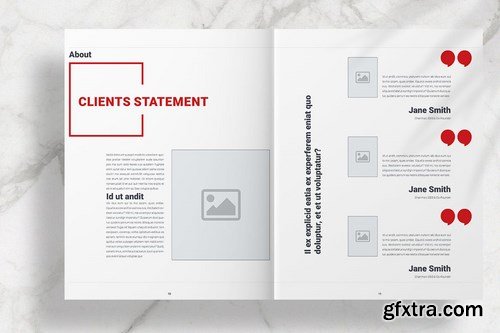 Red Business Brochure Template