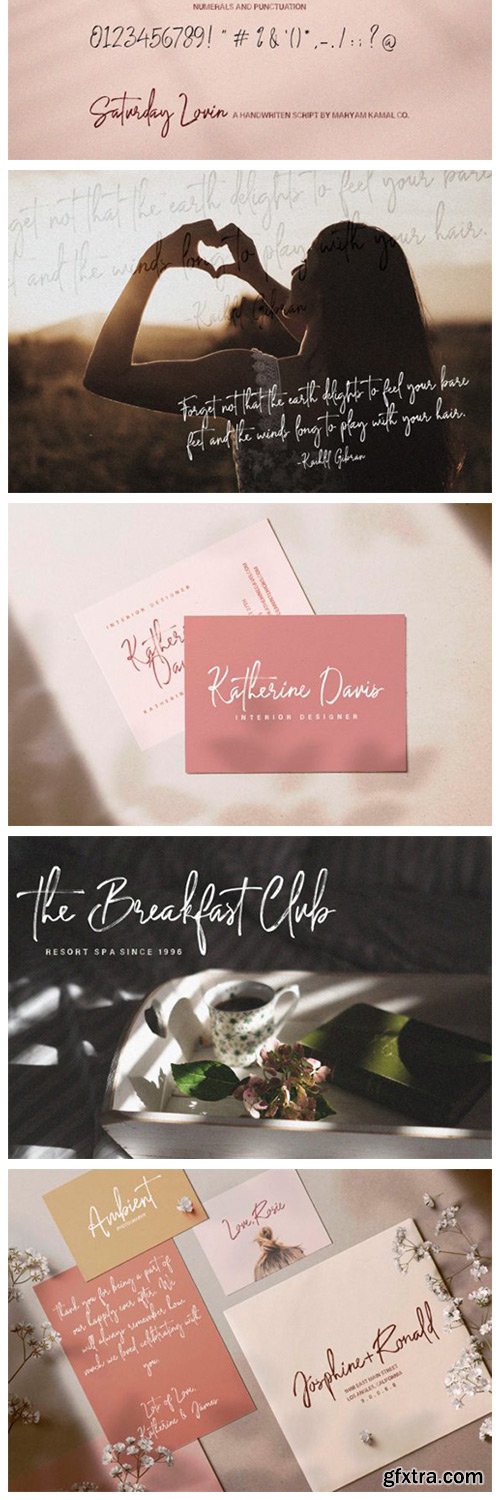 Saturday Lovin Font Saturday Lovin Font