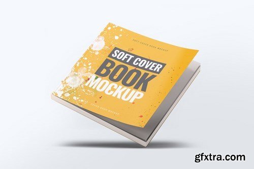 Soft Cover Square Book Mock-Up
