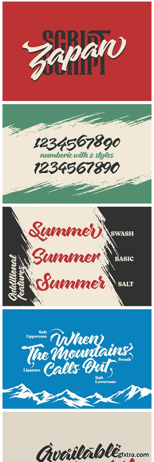 Zapan Script Font Zapan Script Font
