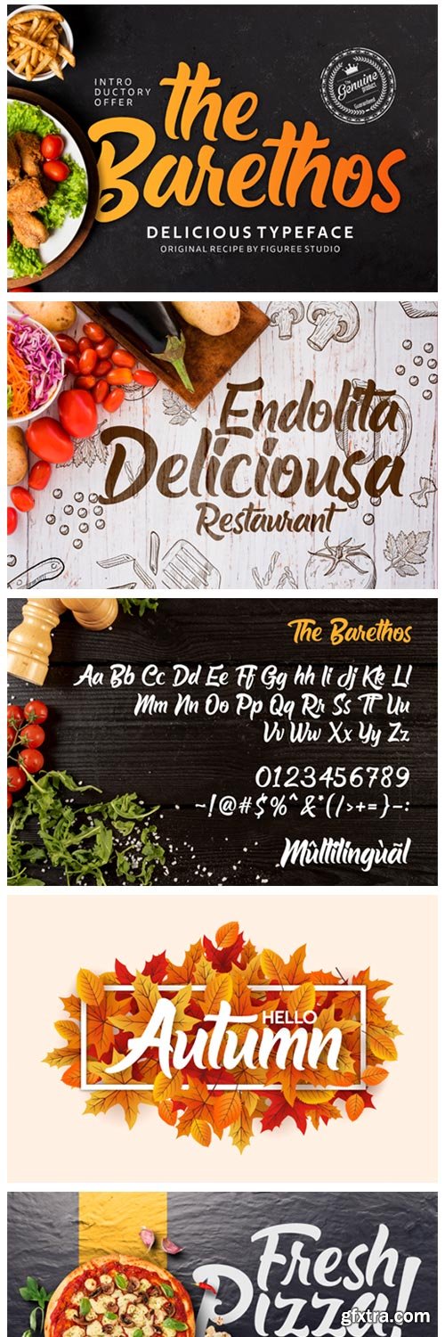 The Barethos Font The Barethos Font