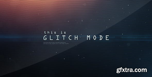 VideoHive Glitch Mode - Text Sequence and Logo Intro 6230289