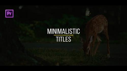 Udemy - Minimalistic Titles for Premiere Pro | Essential Graphics