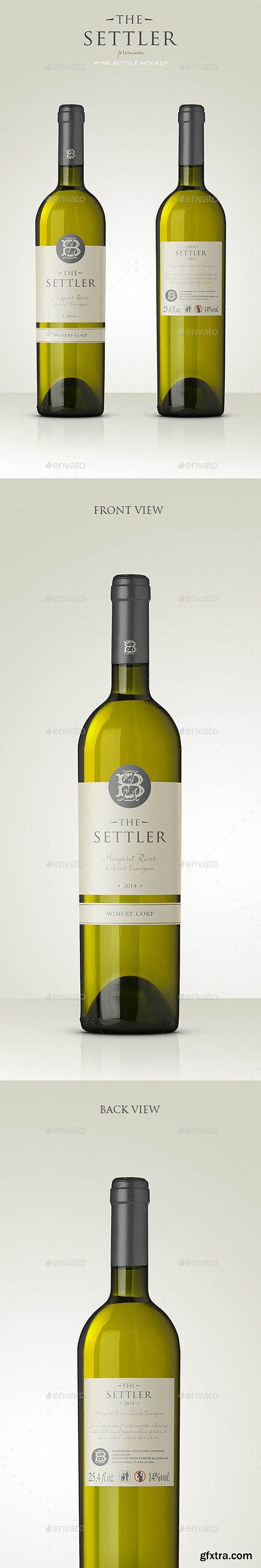GraphicRiver - Premium White Wine Mockup