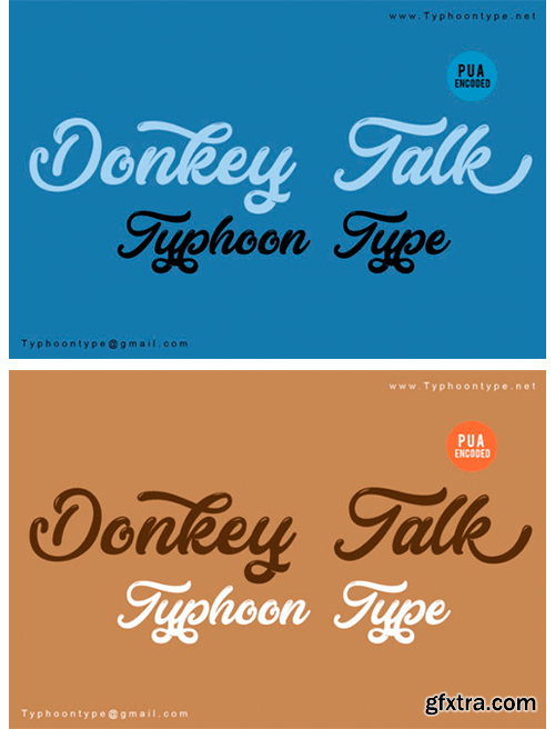 Donkey Talk Font