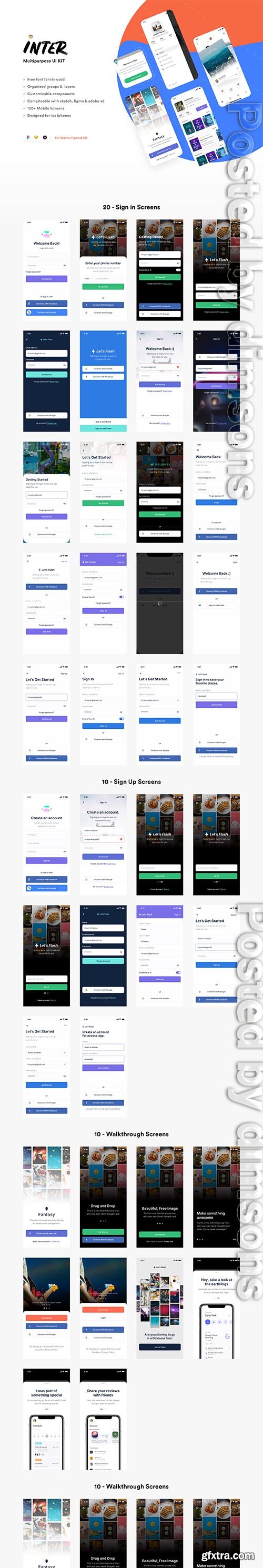 Inter | Mobile App UI Kit