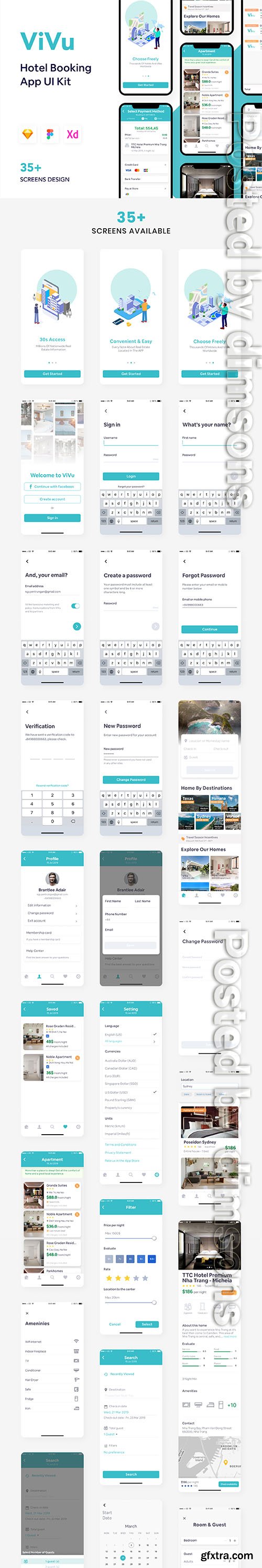 ViVu - Hotel Booking App UI Kit ViVu - Hotel Booking App UI Kit