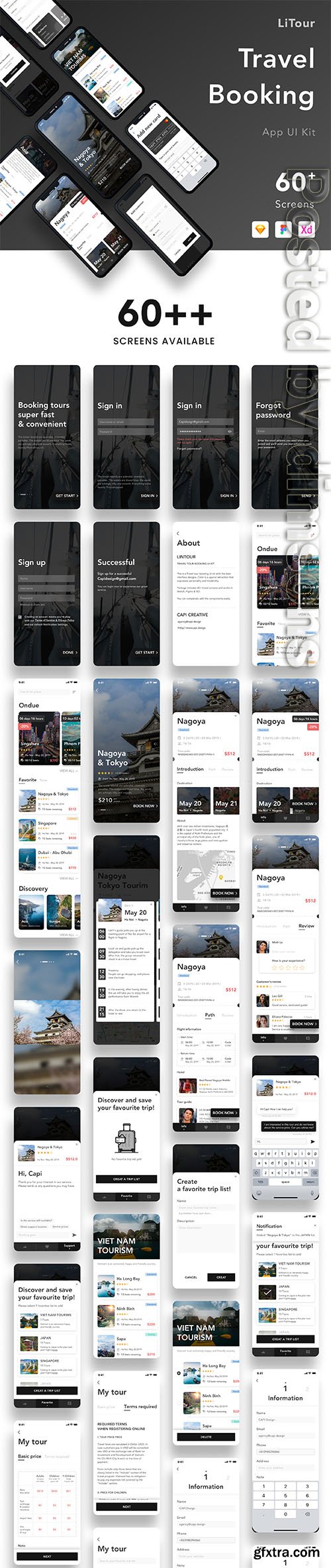 LiTour - Travel Booking App UI Kit LiTour - Travel Booking App UI Kit