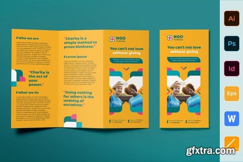 NGO Brochure Poster Flyer Business Card Brochure Bifold Trifold