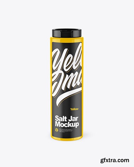 Glossy Salt Jar Mockup 50495