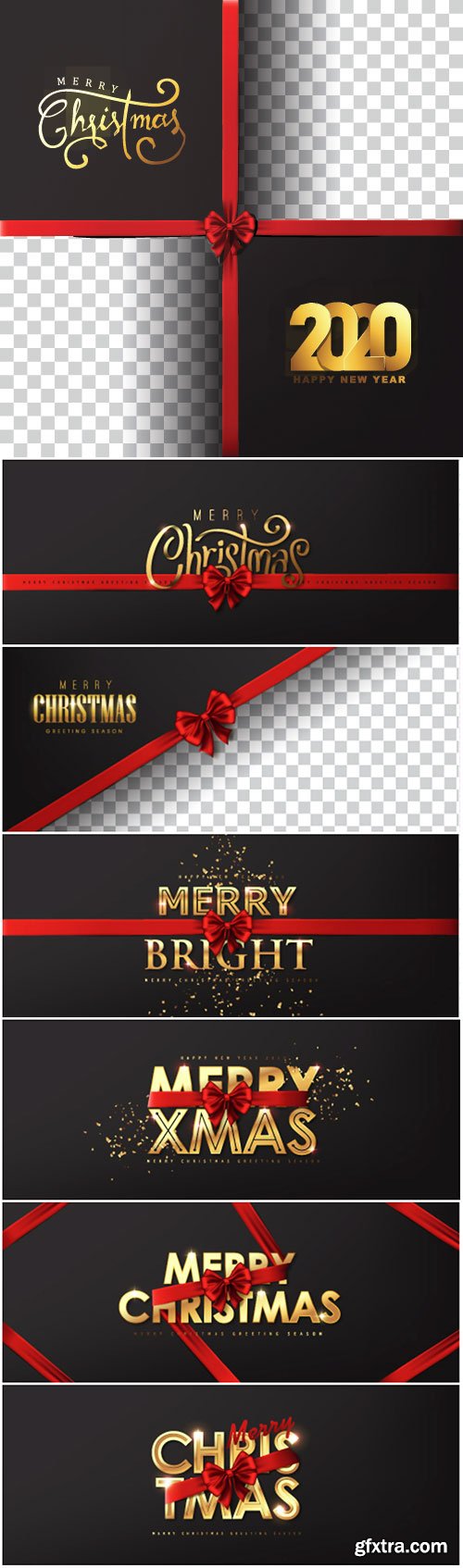 Calligraphic Merry christmas golden texture and realistic 