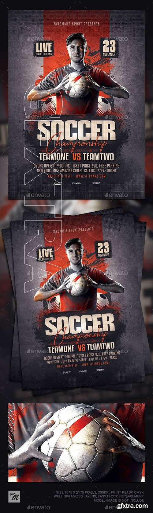 GraphicRiver - Soccer Championship Flyer 24867191