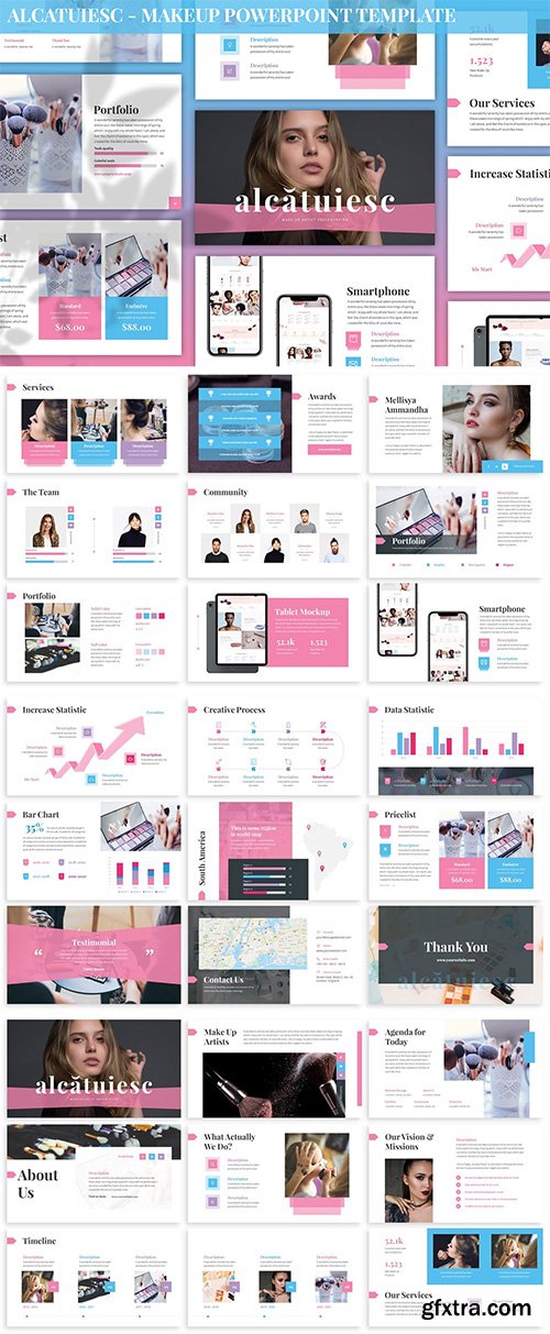 Alcatuiesc - Makeup Powerpoint Template Alcatuiesc - Makeup Powerpoint Template