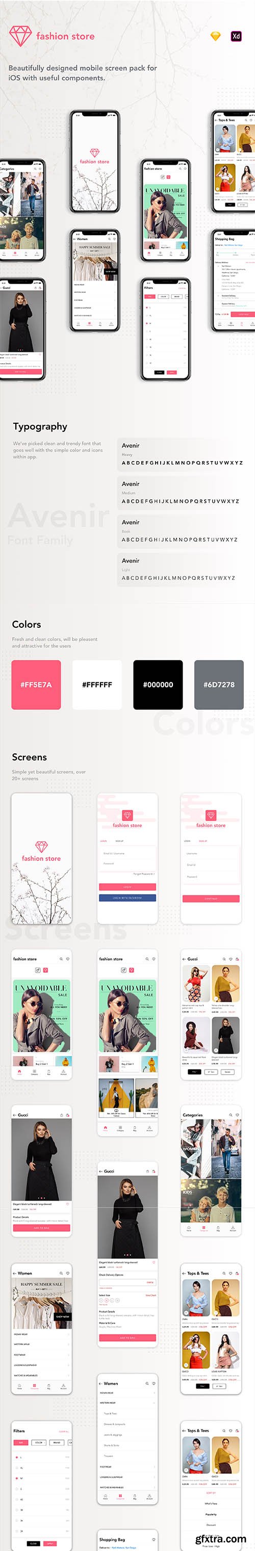 Fashion Store iOS UI Kit