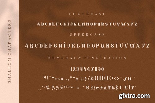 Shallom - Elegant Stylish Serif Font