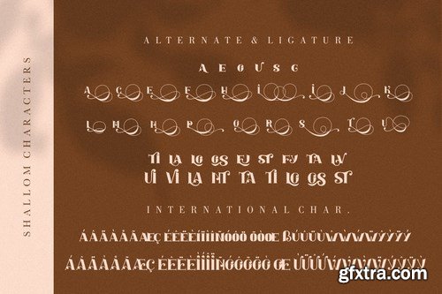 Shallom - Elegant Stylish Serif Font