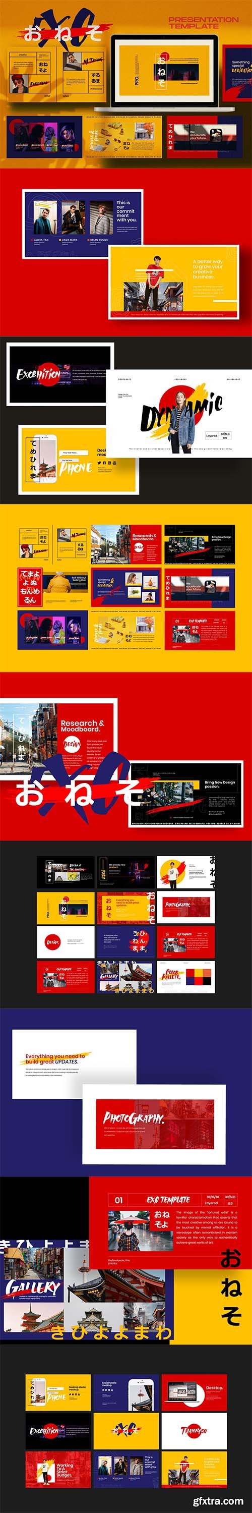 EXO - japanese Business Creative Design PPT EXO - japanese Business Creative Design PPT