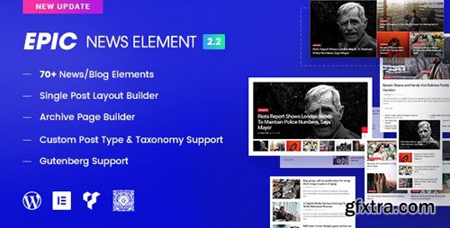 CodeCanyon - Epic News Elements v2.2.4 - News Magazine Blog Element & Blog Add Ons for Elementor & WPBakery Page Builder - 22369850 - NULLED