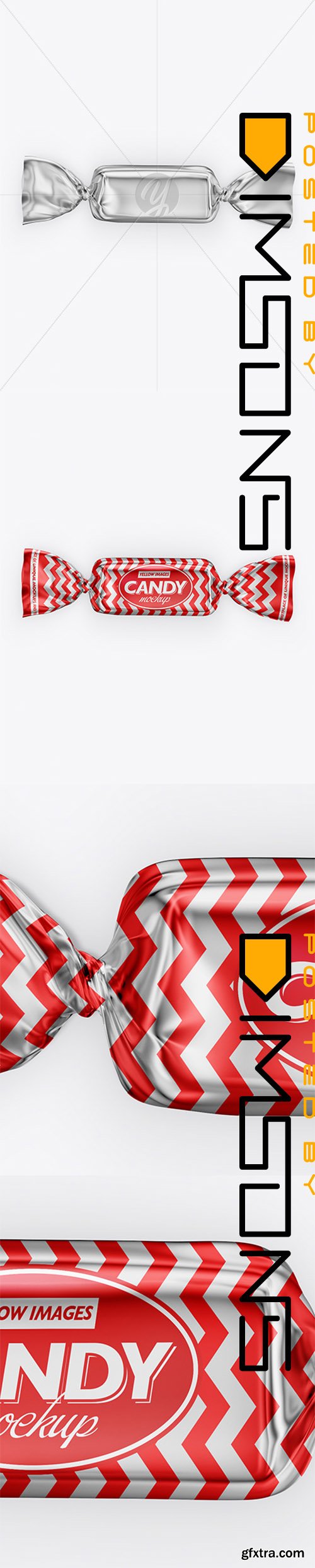Metallic Candy Package Mockup 40968 Metallic Candy Package Mockup 40968
