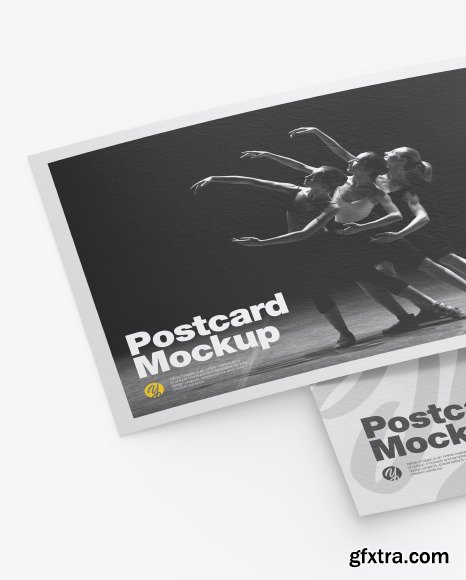 Textured A5 Postcard Mockup 50622