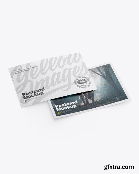 Textured A5 Postcard Mockup 50622