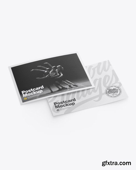Textured A5 Postcard Mockup 50622