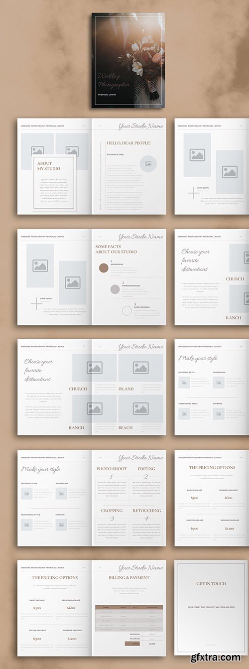 Wedding Photographer Project Proposal Layout with Brown Elements 297601102 Wedding Photographer Project Proposal Layout with Brown Elements 297601102