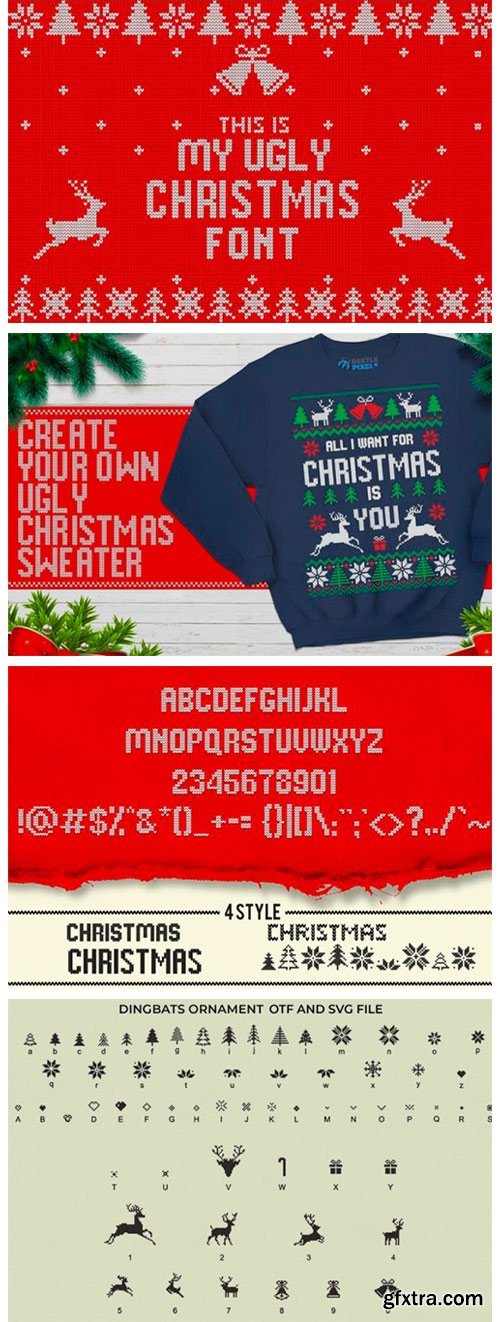 My Ugly Christmas Font