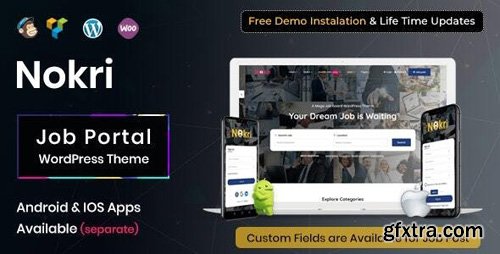 ThemeForest - Nokri v1.2.3 - Job Board WordPress Theme - 22677241