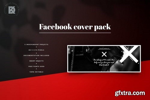 Fitness & Gym Facebook Cover Pack