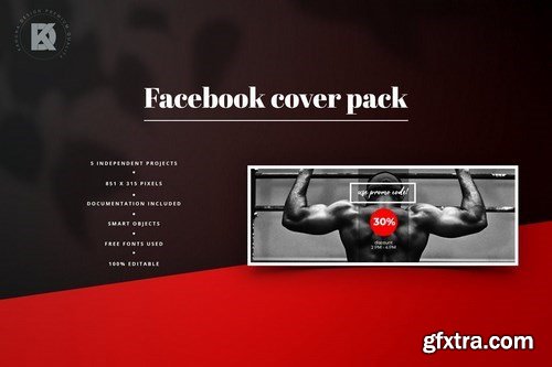 Fitness & Gym Facebook Cover Pack