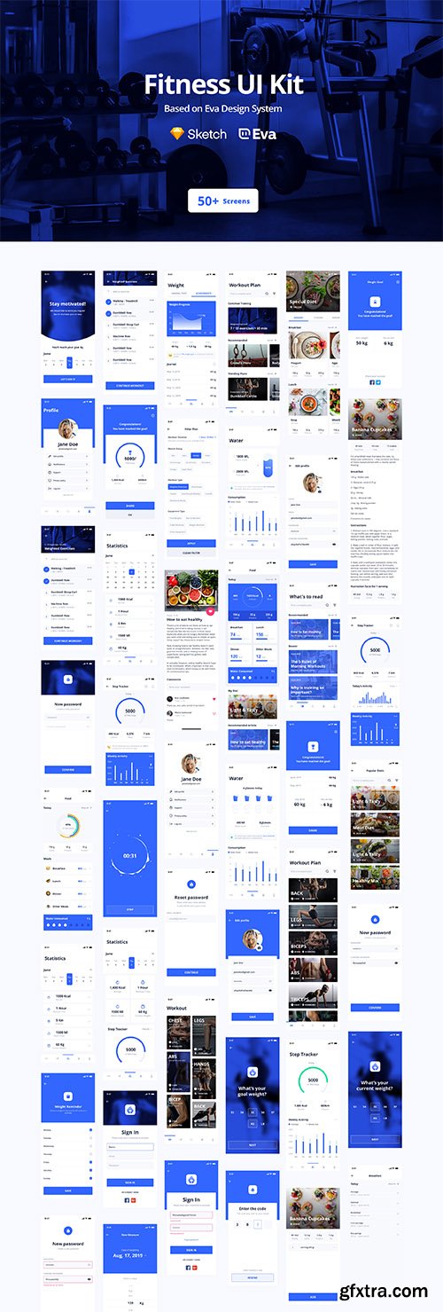 Eva: Fitness UI Kit Eva: Fitness UI Kit